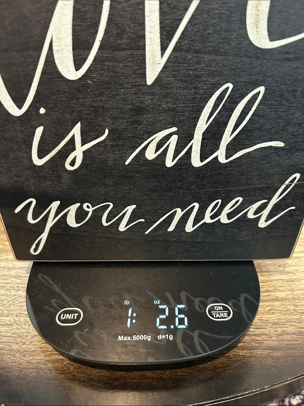 All You Need Is Love Script Wall Art - Black & White